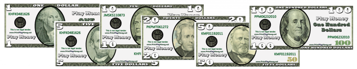 Print Play Money Banner Image